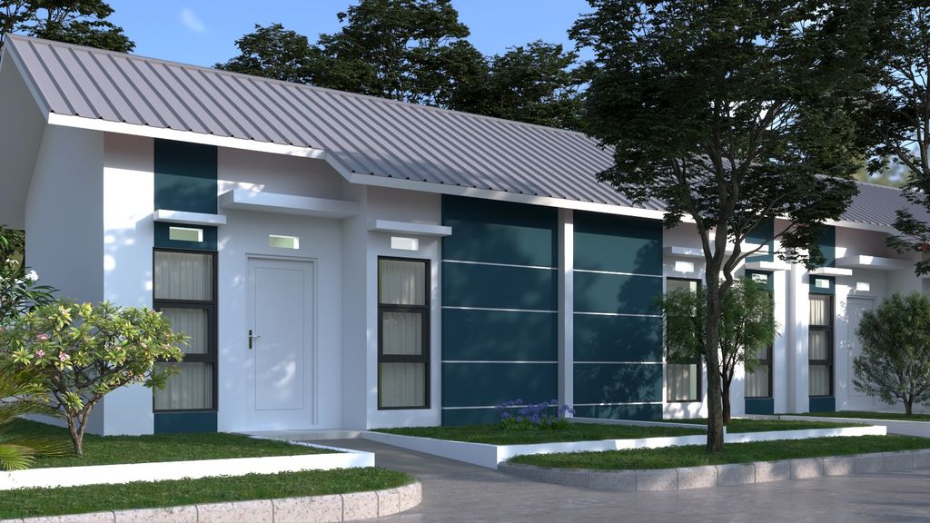 foto tampak rumah tipe 30/60 perumahan DYRA HARMONIA