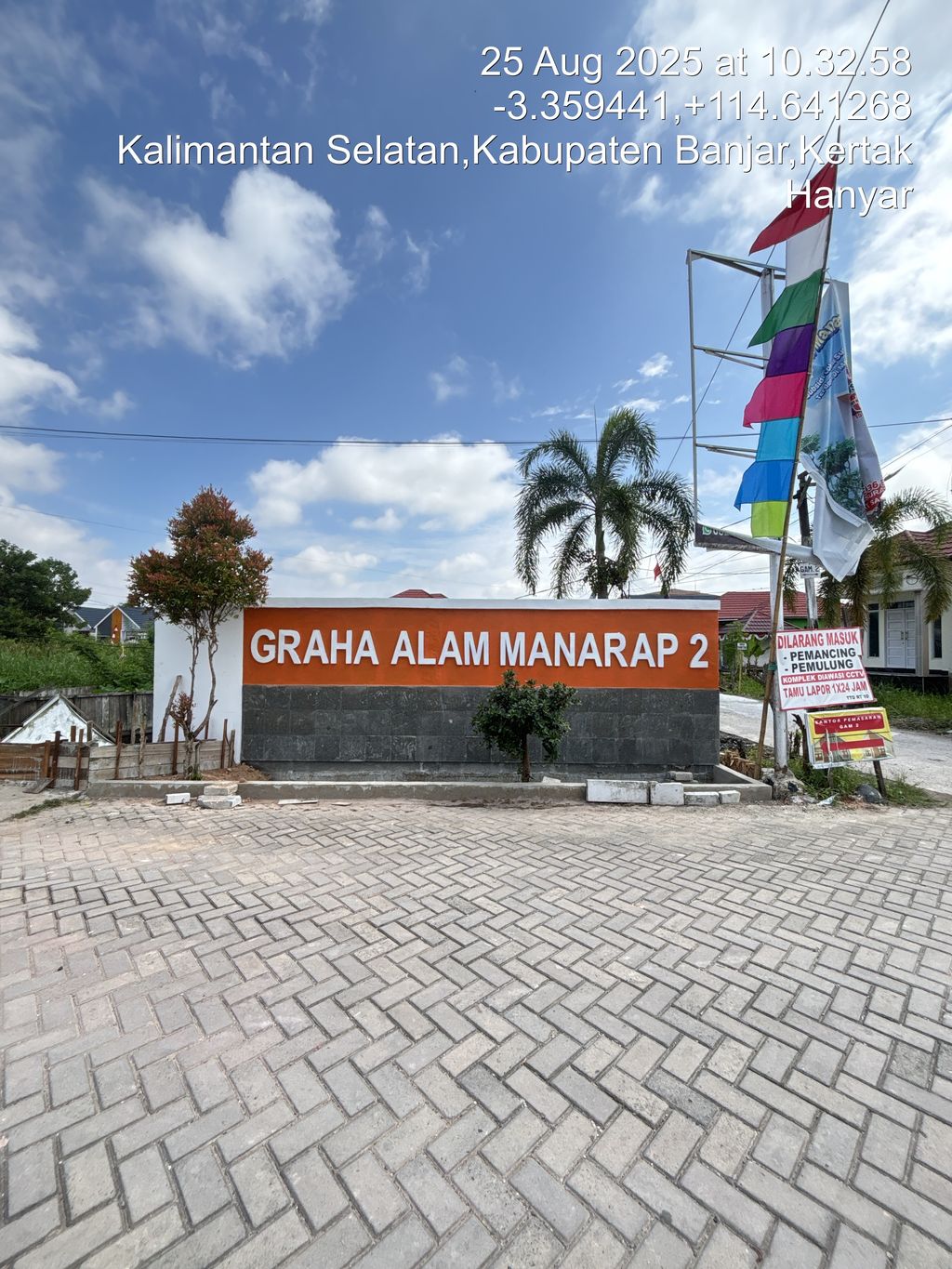 foto gerbang perumahan GRAHA ALAM MANARAP 2