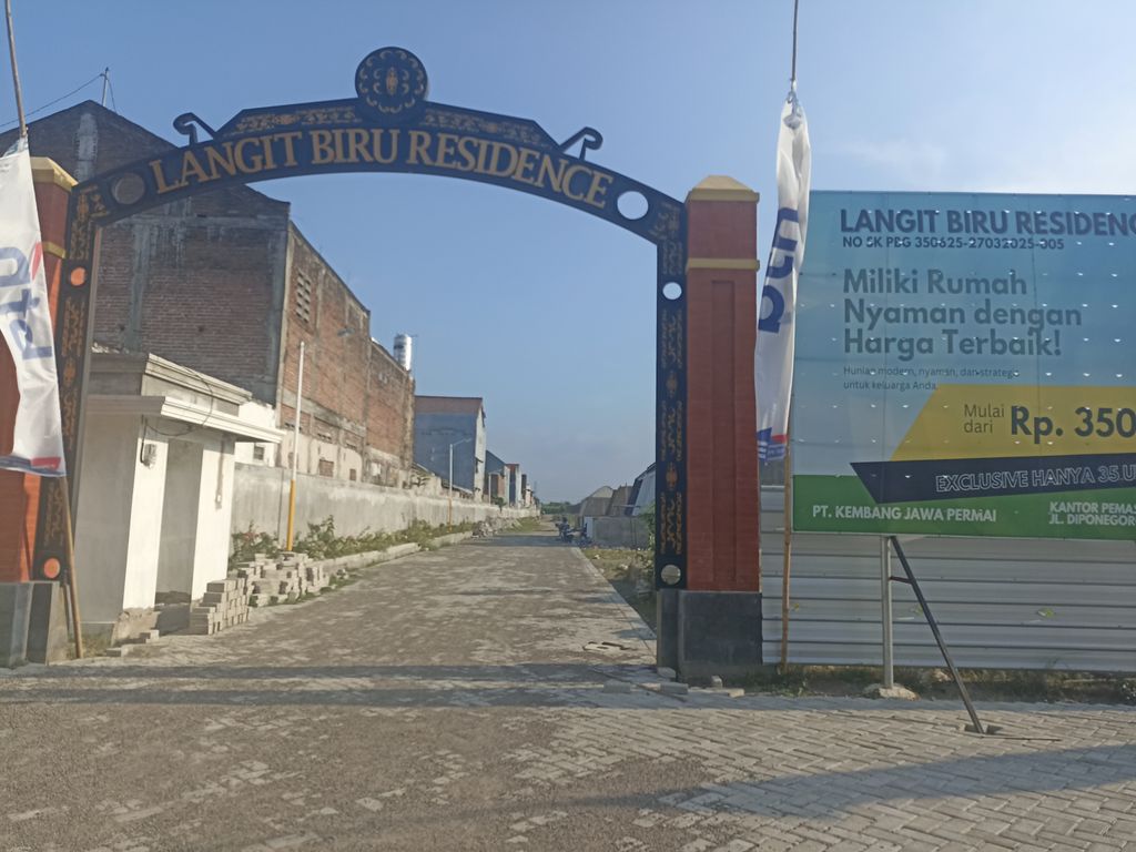 foto gerbang perumahan Perumahan LANGIT BIRU RESIDENCE