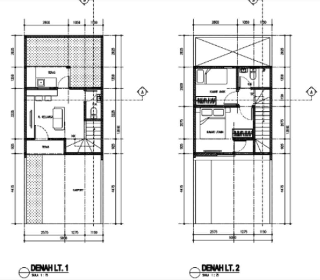 foto denah rumah tipe Cinnamon perumahan PURI JAYA 22