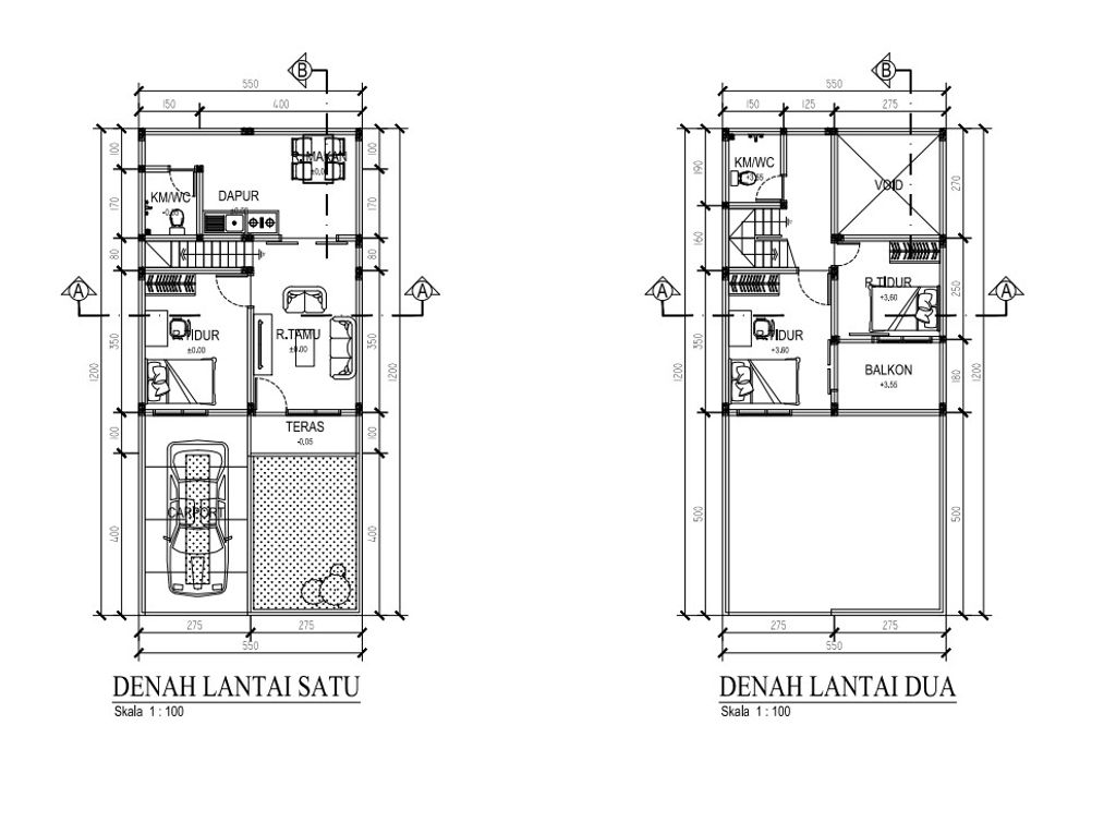 foto denah rumah tipe 75/66 perumahan CLUSTER BUKIT FORESTA CISEENG