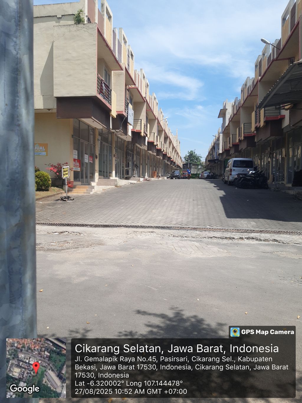 foto posisi tengah perumahan MEGAH CIKARANG CENTER KOMERSIAL