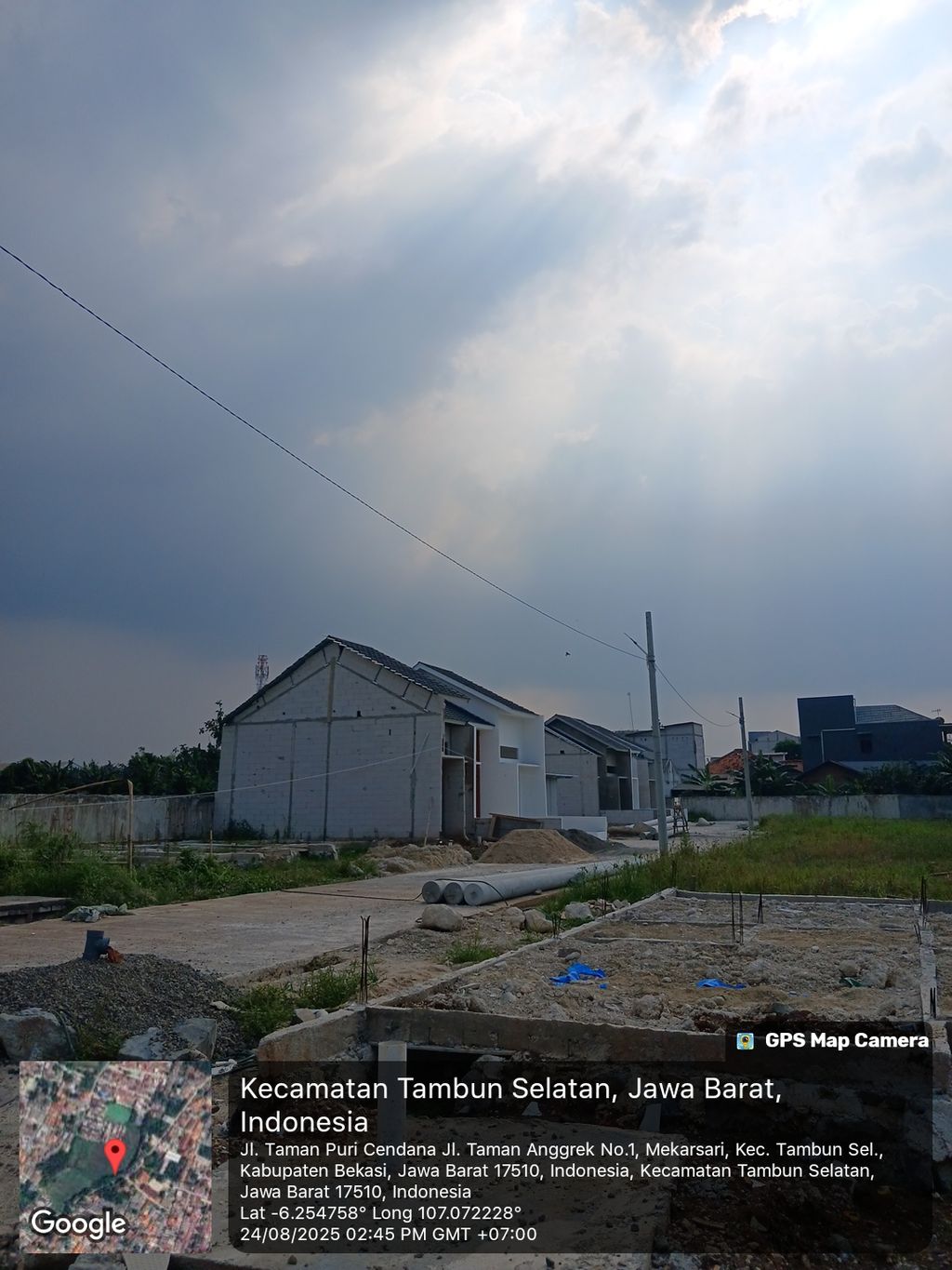 foto posisi tengah perumahan Pandawa Royale