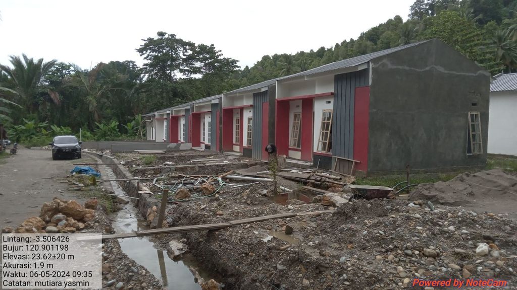 foto tampak rumah tipe 36/98 perumahan MUTIARA YASMIN