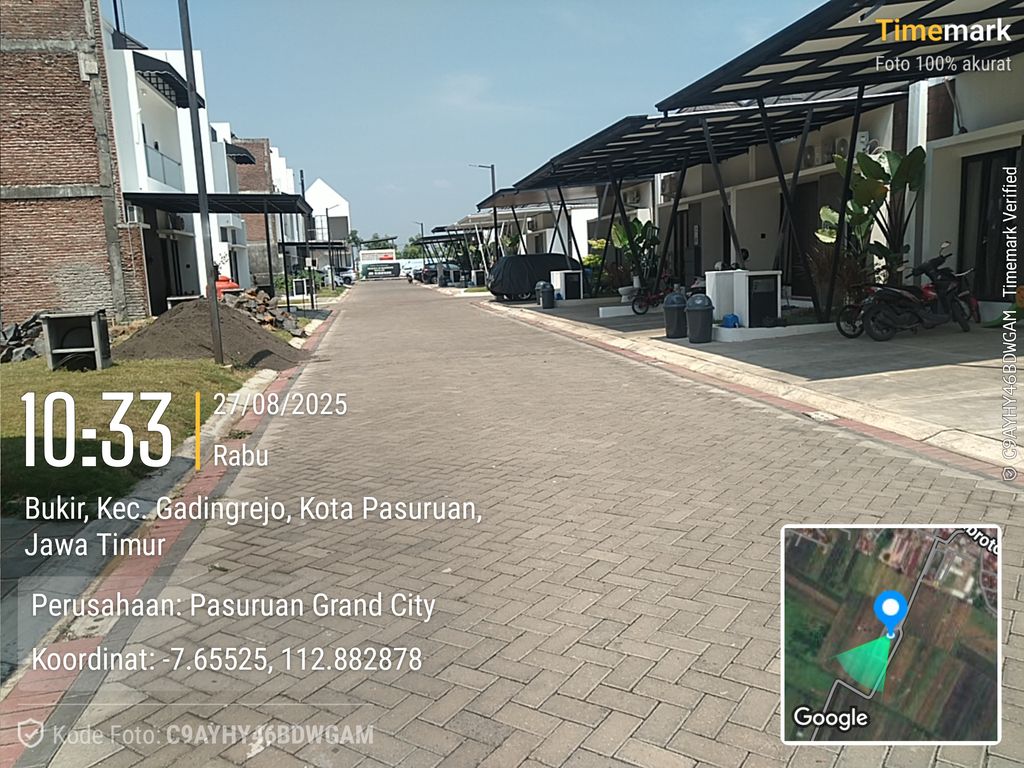 foto posisi tengah perumahan MUTIARA GARDEN