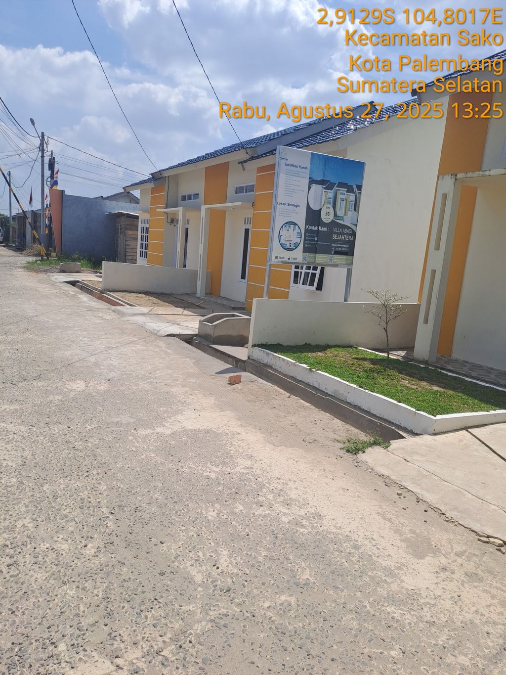foto posisi tengah perumahan VILLA ABADI SEJAHTERA