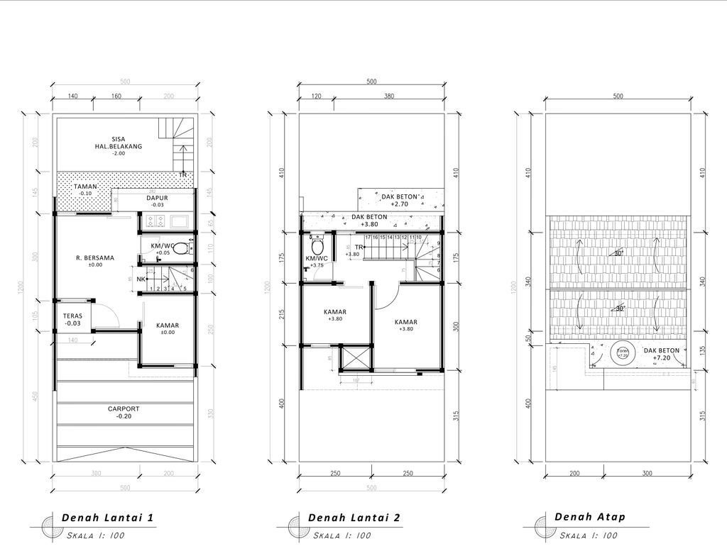 foto denah rumah tipe 54 Compact Classic CL (485) perumahan G-Land Padalarang Residence 3