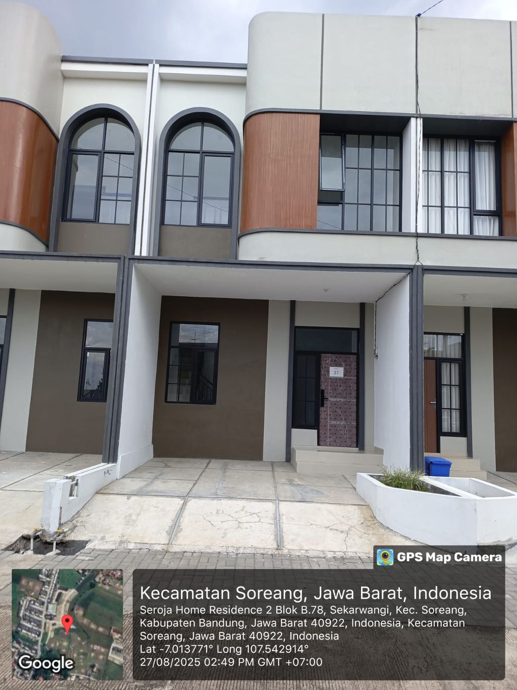 foto tampak rumah tipe 38 Compact (2 kamar) (456) perumahan Cluster Beverly