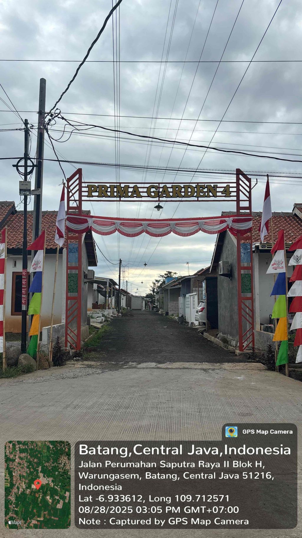 foto gerbang perumahan PERUMAHAN PRIMA GARDEN 4 B