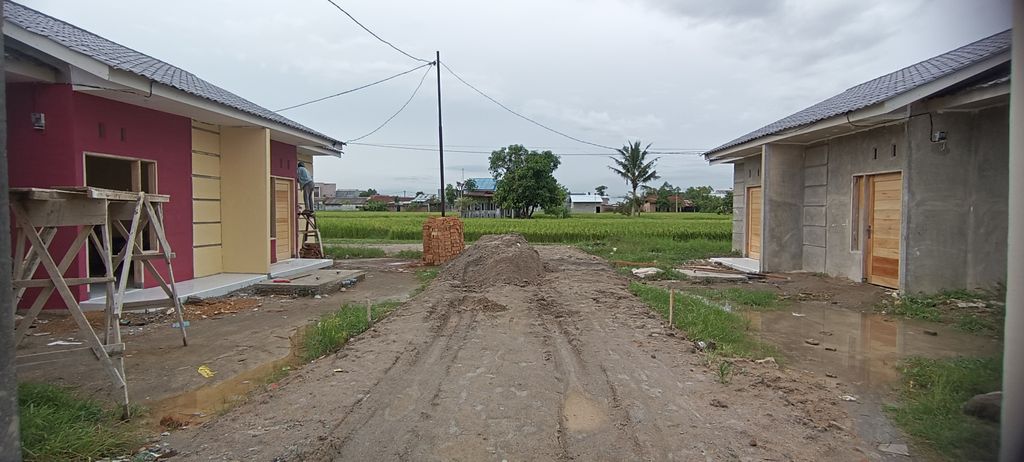 foto posisi tengah perumahan GRAHA MAHARDIKA RESIDENCE (Rumah Kopel)