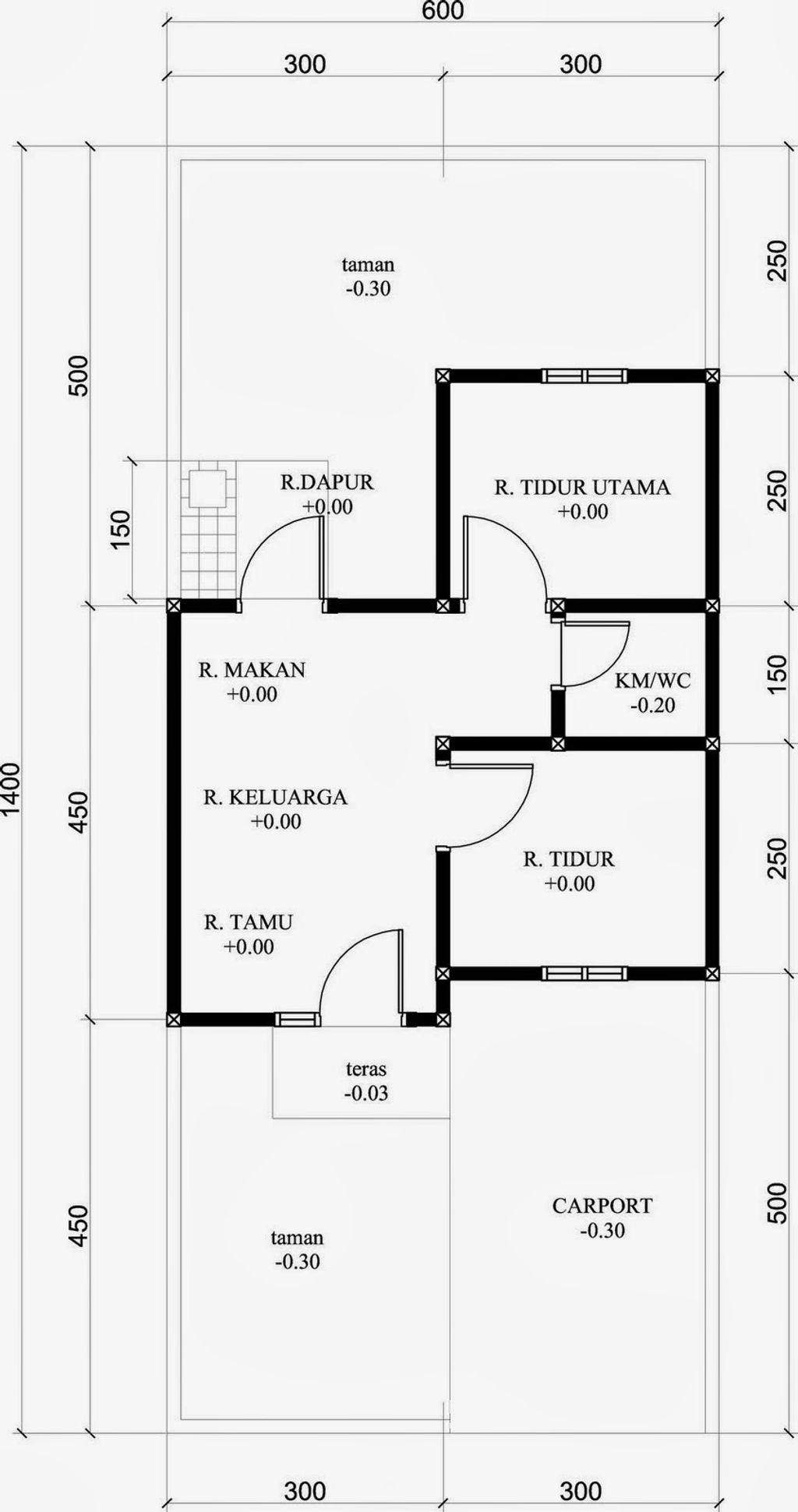 foto denah rumah tipe Lilya (Subsidi) perumahan LILYA RESIDENCE TAHAP 2A