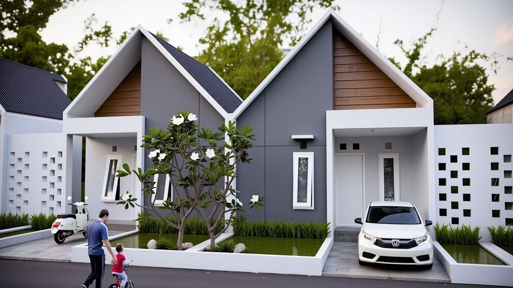 foto tampak rumah tipe 30/70 - 2 kamar perumahan PURI GNADE KULON PROGO
