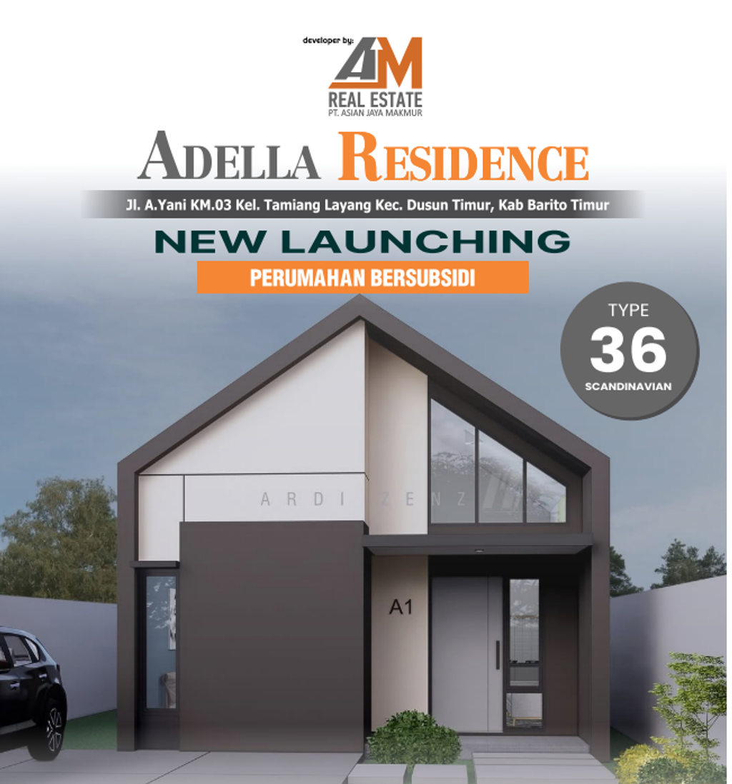 foto tampak rumah tipe ADELLA perumahan PERUMAHAN ADELLA RESIDENCE
