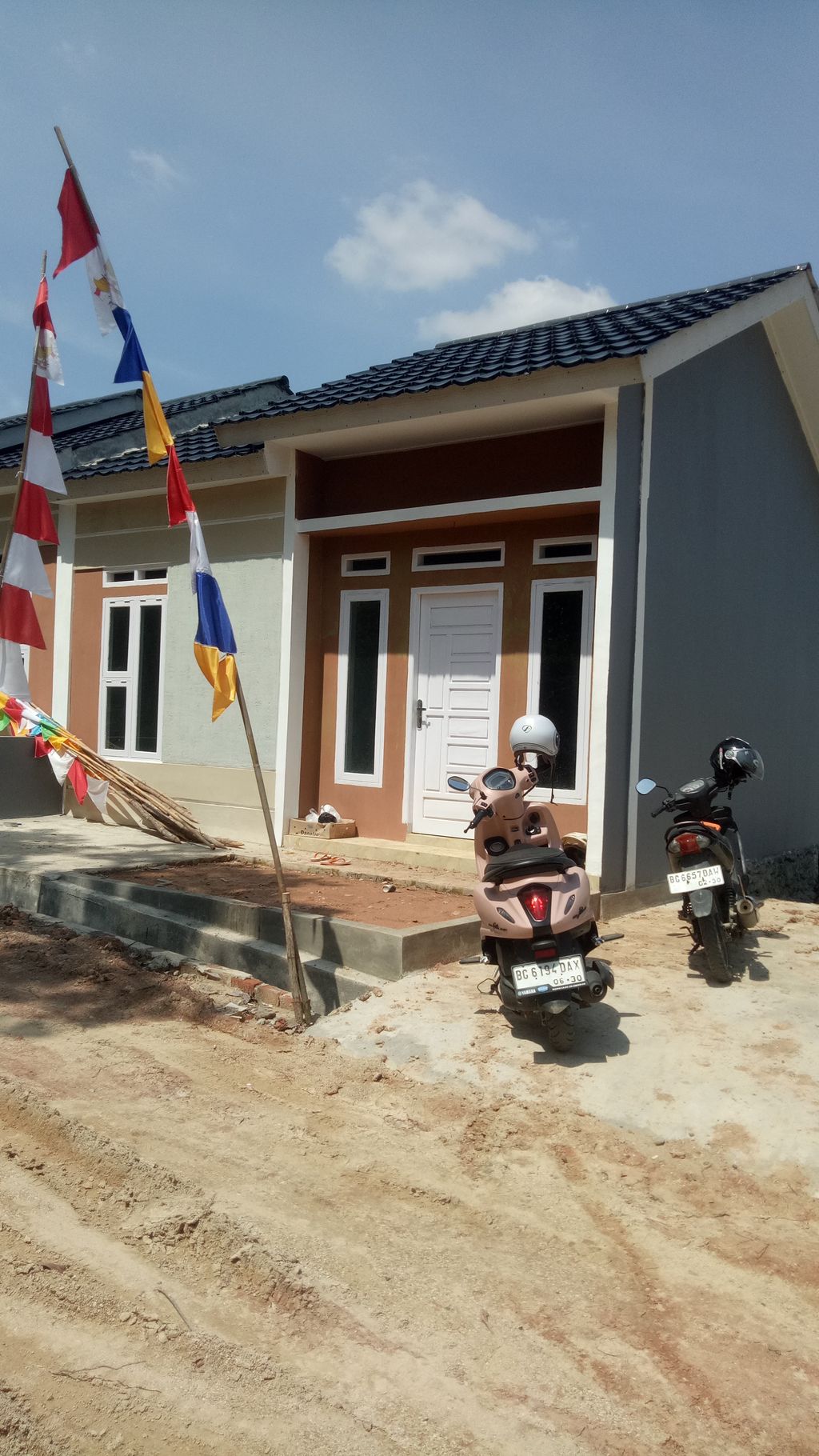 foto tampak rumah tipe 36 perumahan Malaka Asri