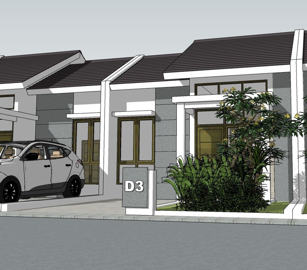 foto tampak rumah tipe Rumah Subsidi 36/72 perumahan Cibenda Residence
