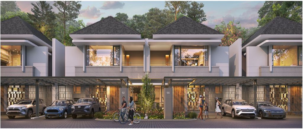 foto tampak rumah tipe Fontis10 perumahan CitraGarden Serpong Cluster FONTIS