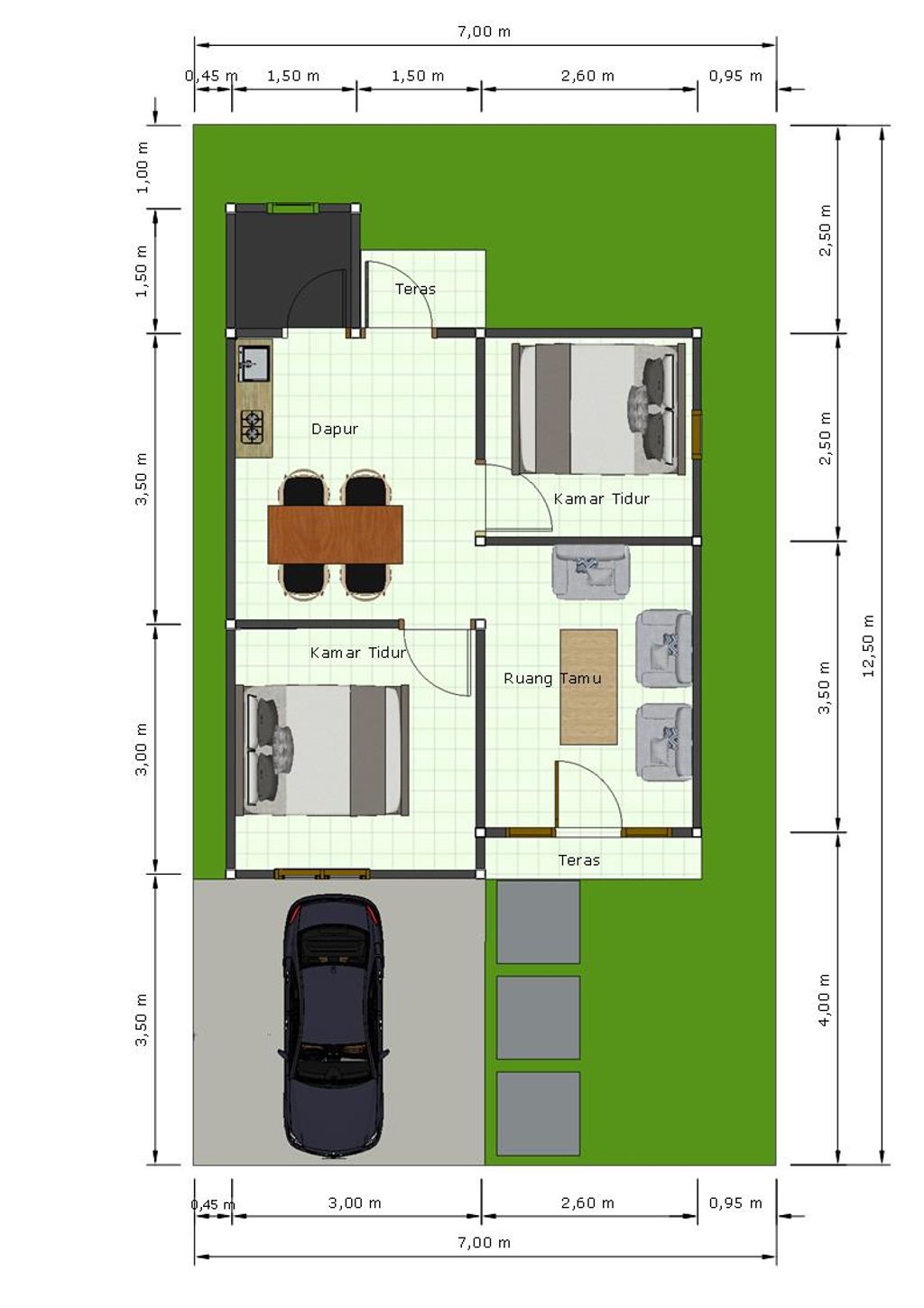 foto denah rumah tipe 36 perumahan TAMAN JAGUNG RESIDENCE 18