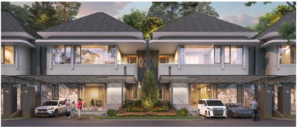 foto tampak rumah tipe Fontis12 perumahan CitraGarden Serpong Cluster FONTIS