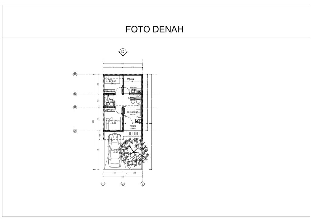 foto denah rumah tipe 32/60 perumahan Margahurip Banjaran