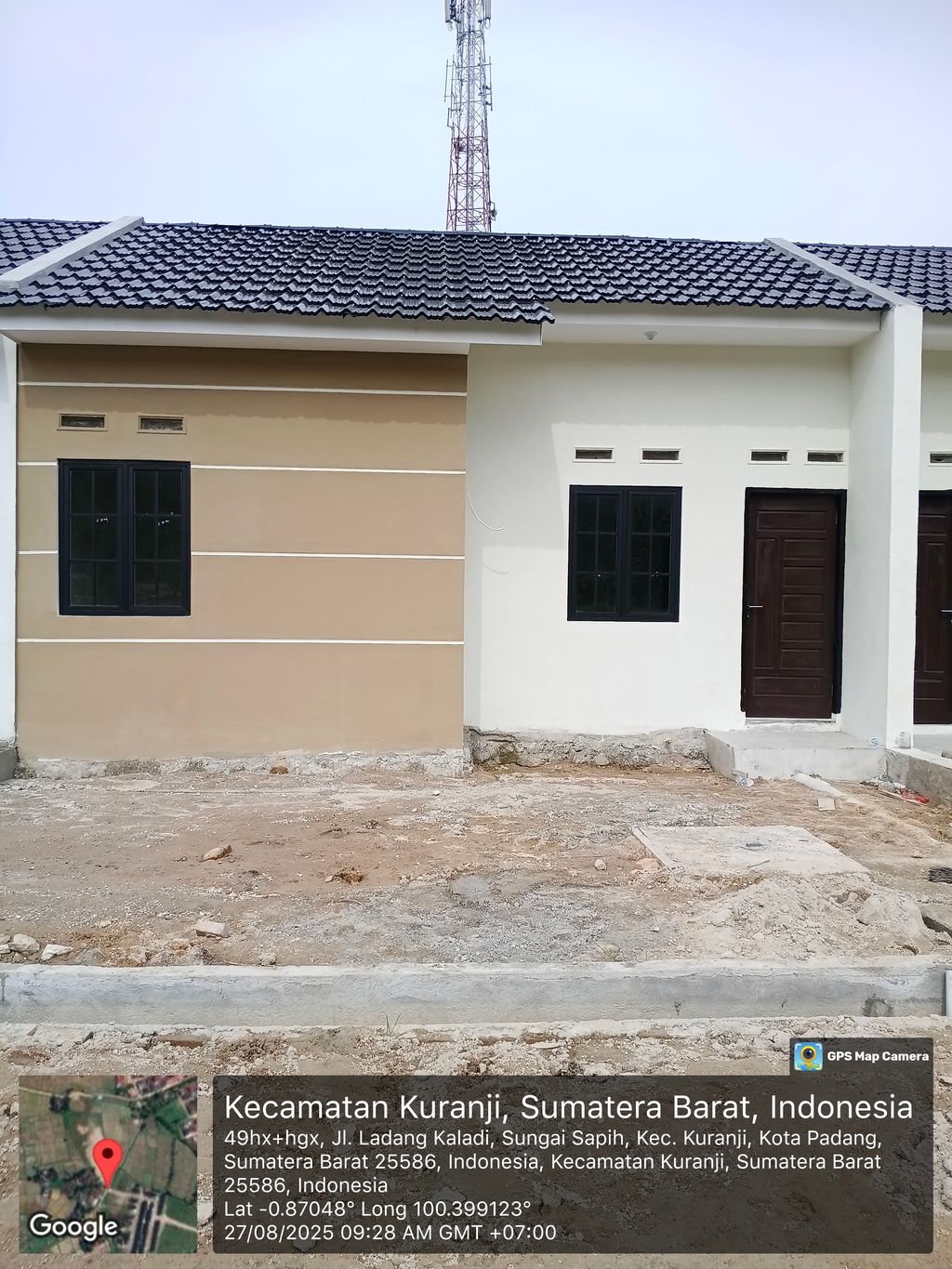 foto tampak rumah tipe 36 subsidi 2025 perumahan GRIYA PESONA SUNGAI SAPIAH TAHAP II
