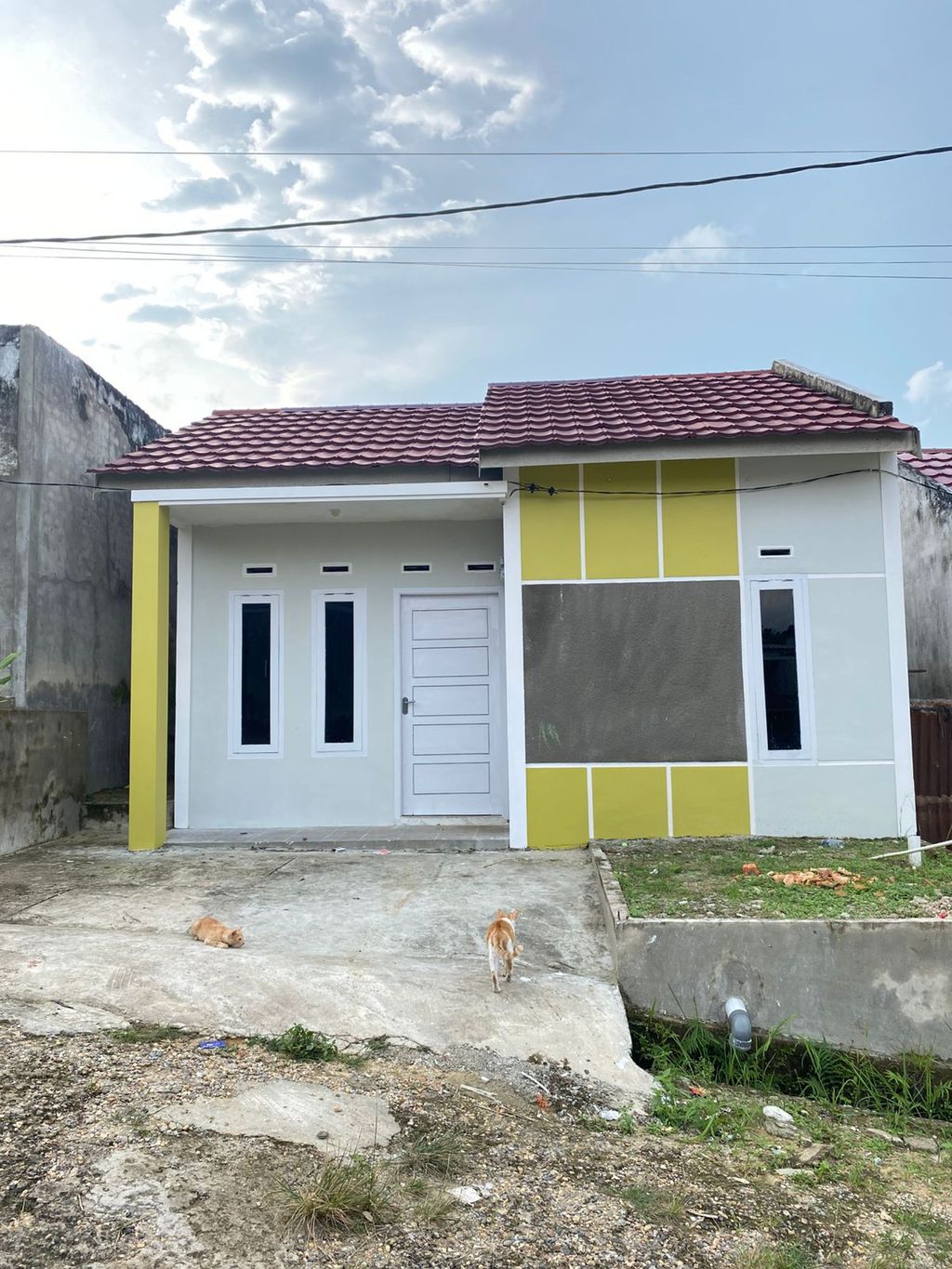 foto tampak rumah tipe 36 RSH perumahan GRIYA SEJAHTERA 2