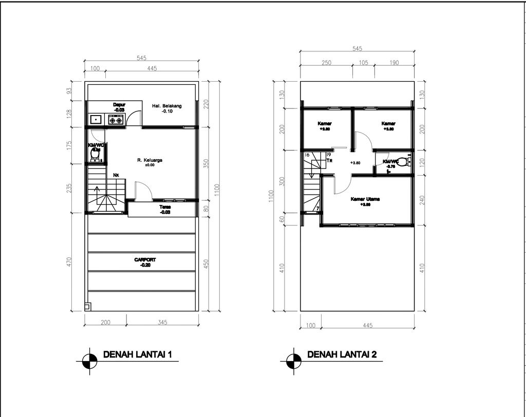 foto denah rumah tipe 51 Compact 3 Kamar HC (551) perumahan G-Land Ciwastra Park 2