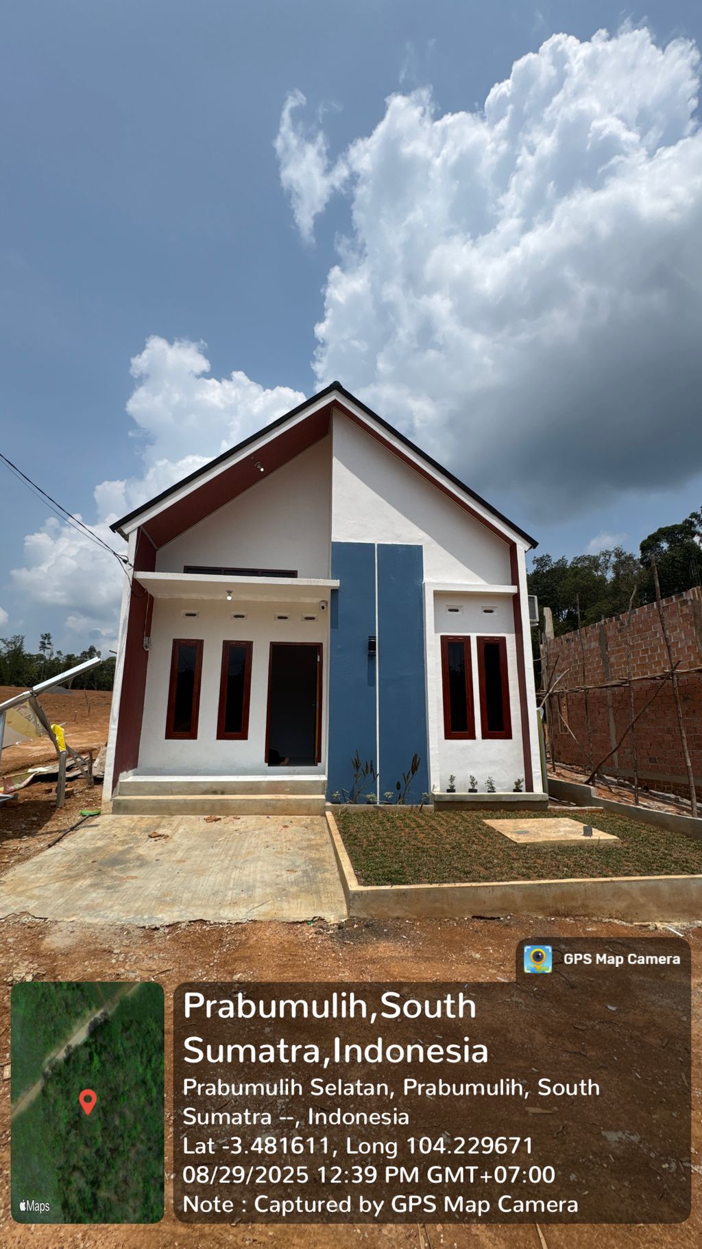 foto tampak rumah tipe 36 perumahan Tanjung Raman Lestari 2