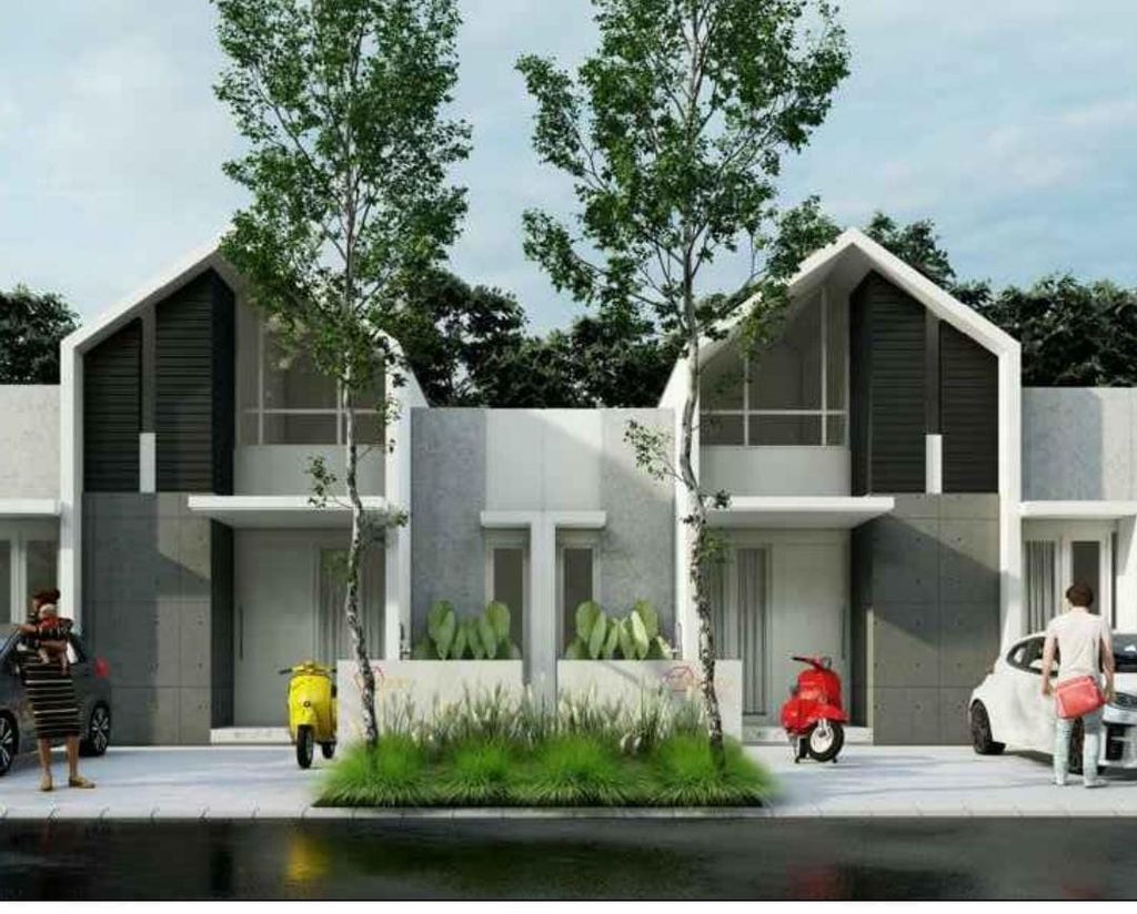 foto tampak rumah tipe CALINDA perumahan PERUMAHAN SULFAT BLOSSOM / ARZETI