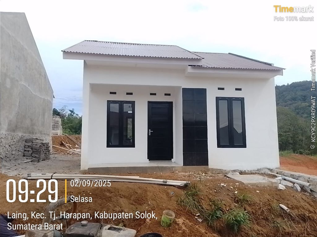 foto tampak rumah tipe 36 perumahan Taman Harmonis 3