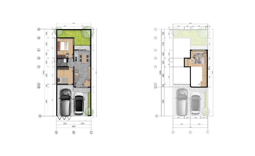 foto denah rumah tipe 54/90 perumahan SERPONG SURADITA RESIDENCE (TAHAP 2)