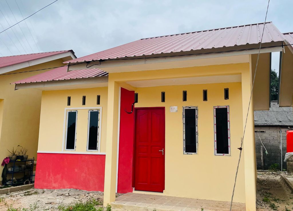 foto tampak rumah tipe 36 perumahan LOBAM MAS ASRI JAMSOSTEK