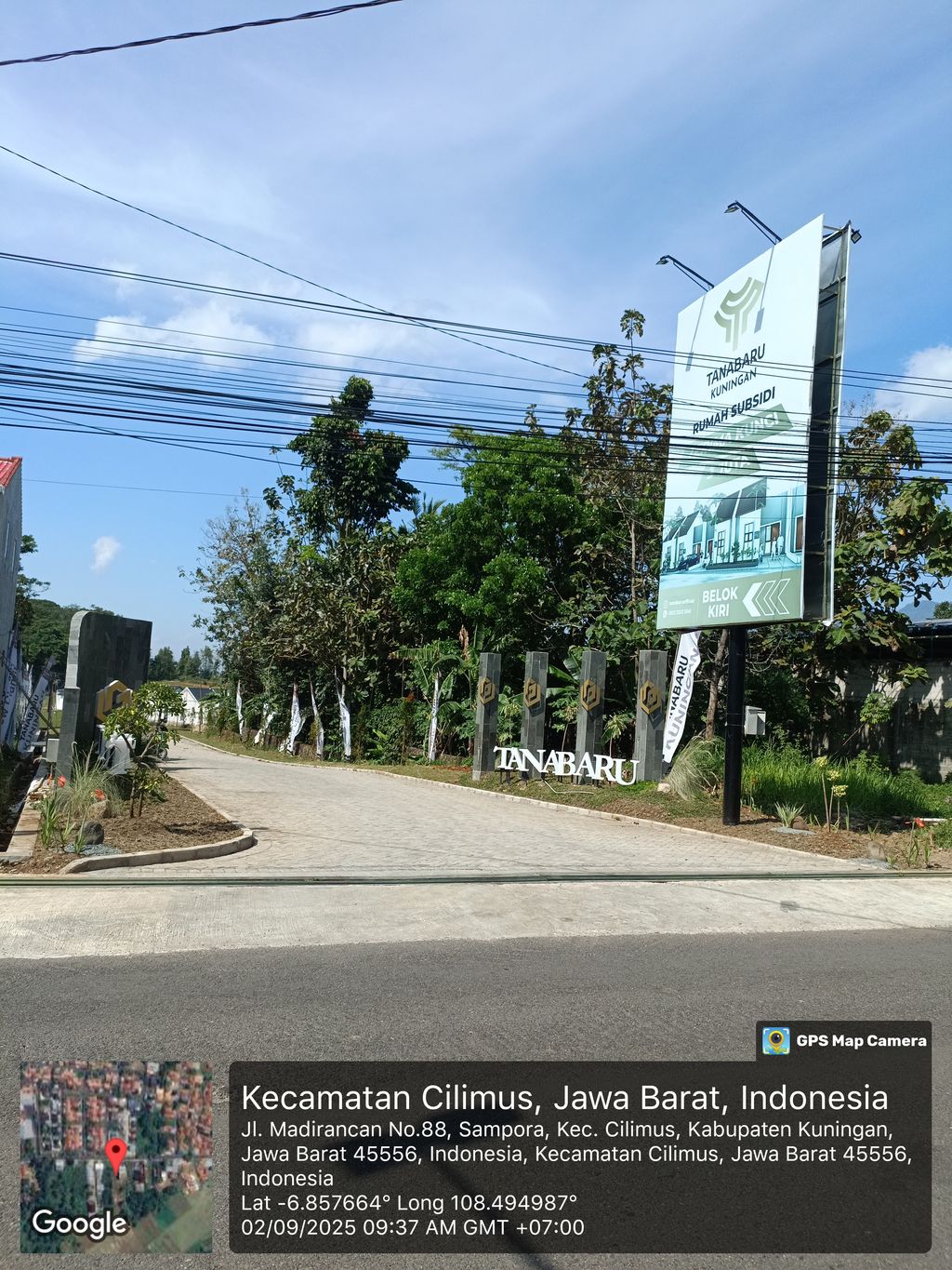 foto gerbang perumahan TANABARU KUNINGAN