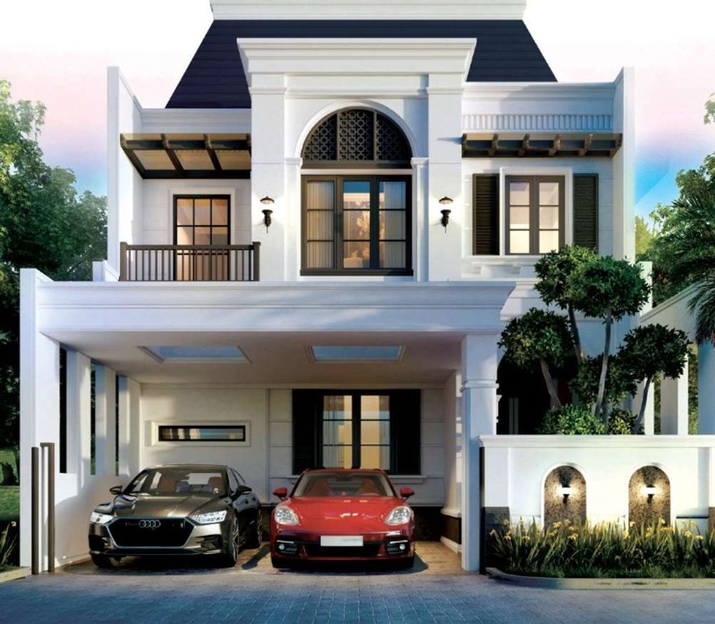 foto tampak rumah tipe Jumeira 225 perumahan Permatajingga - the west area