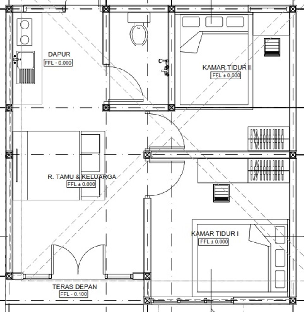 foto denah rumah tipe Subsidi perumahan Graha Shaka Terusan