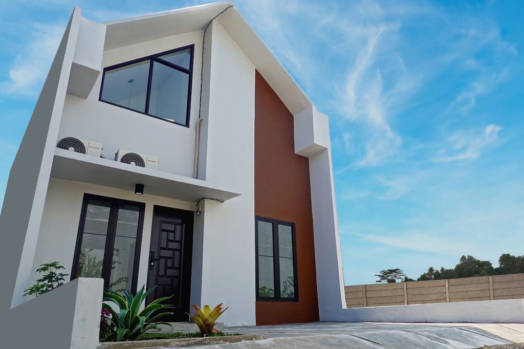 foto tampak rumah tipe 45 perumahan Panaikang Town House