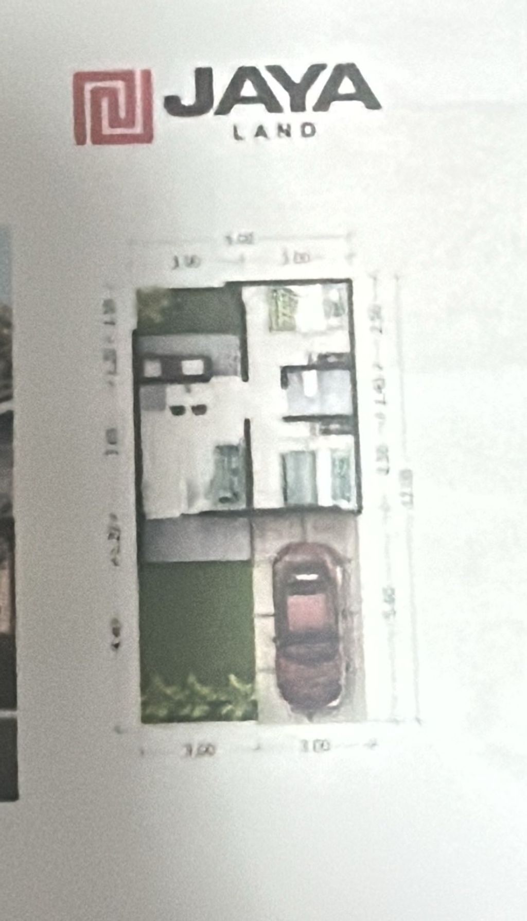 foto denah rumah tipe KAWAII B perumahan Osaka Blossom