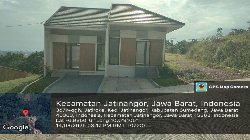 foto tampak rumah tipe Arunika perumahan TARUMANAGARA JATINANGOR