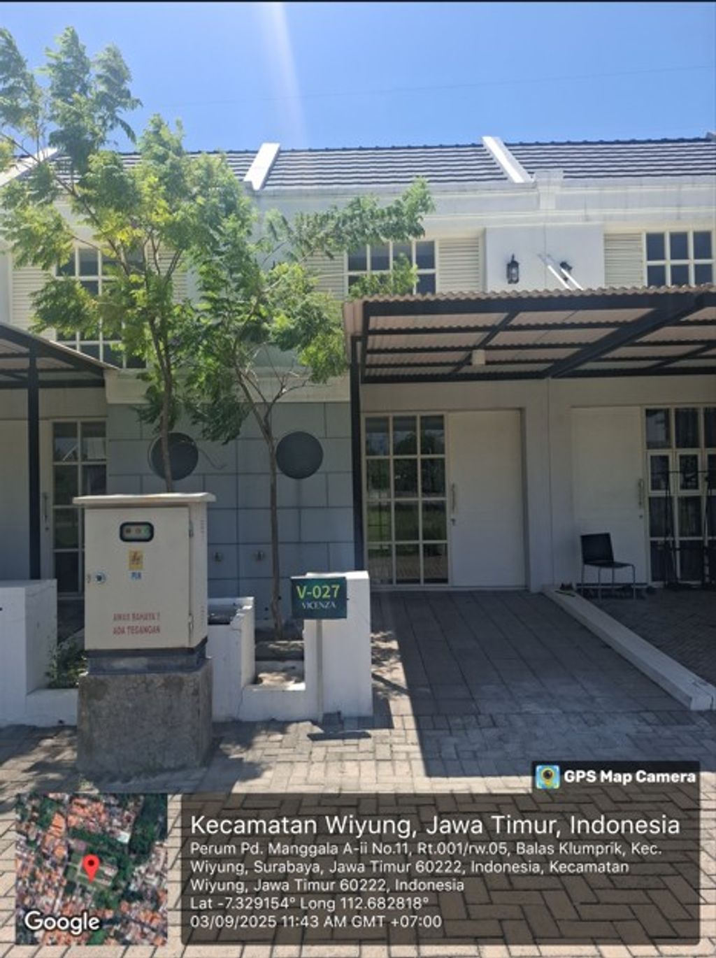 foto tampak rumah tipe 2 BR perumahan Grand Village