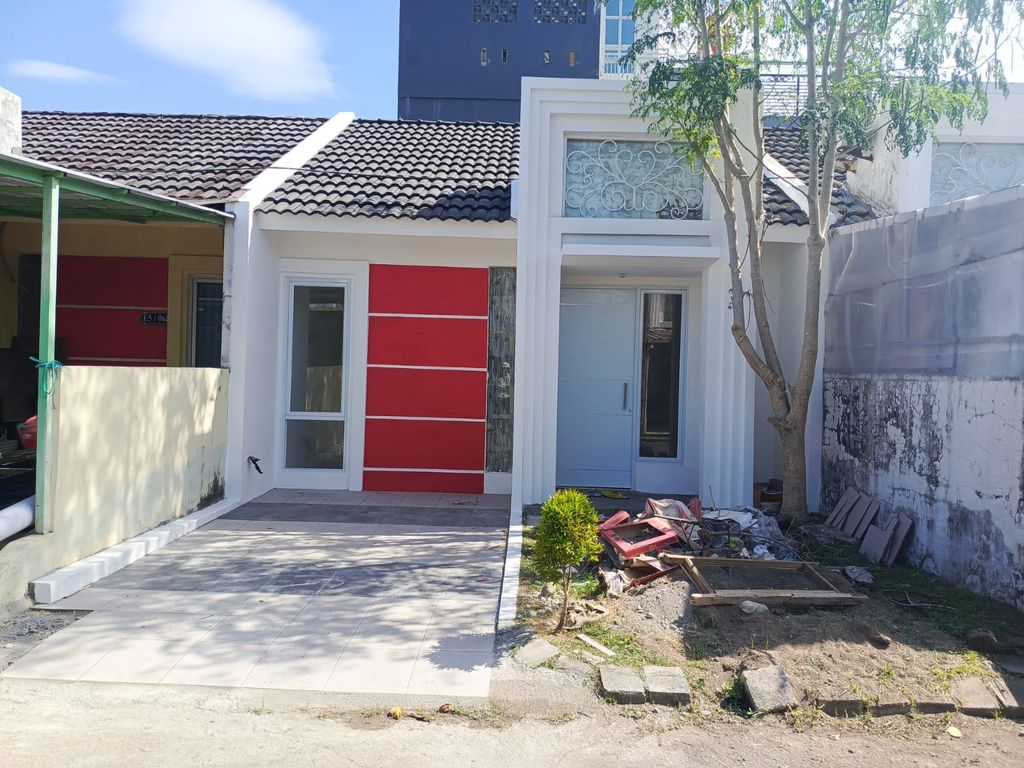 foto tampak rumah tipe ARGANTEA ADVANCE perumahan CITRA GARDEN GOWA