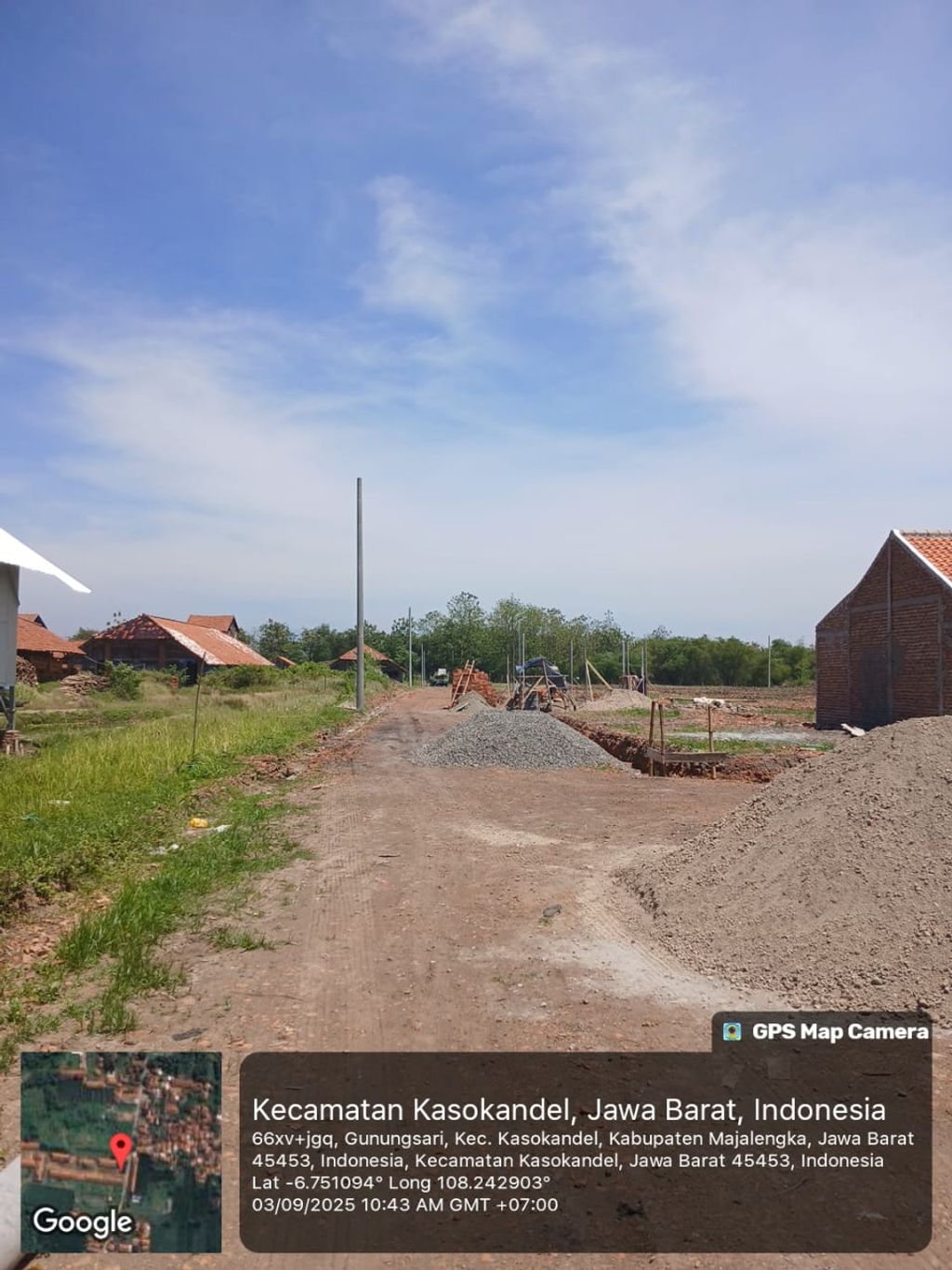 foto posisi tengah perumahan Permata Residence Majalengka