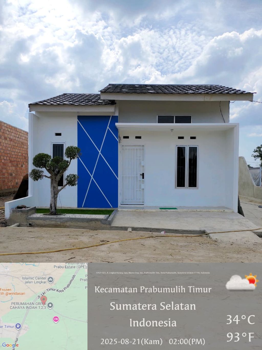 foto tampak rumah tipe 36 Rsh perumahan MANGGALA REGENCY