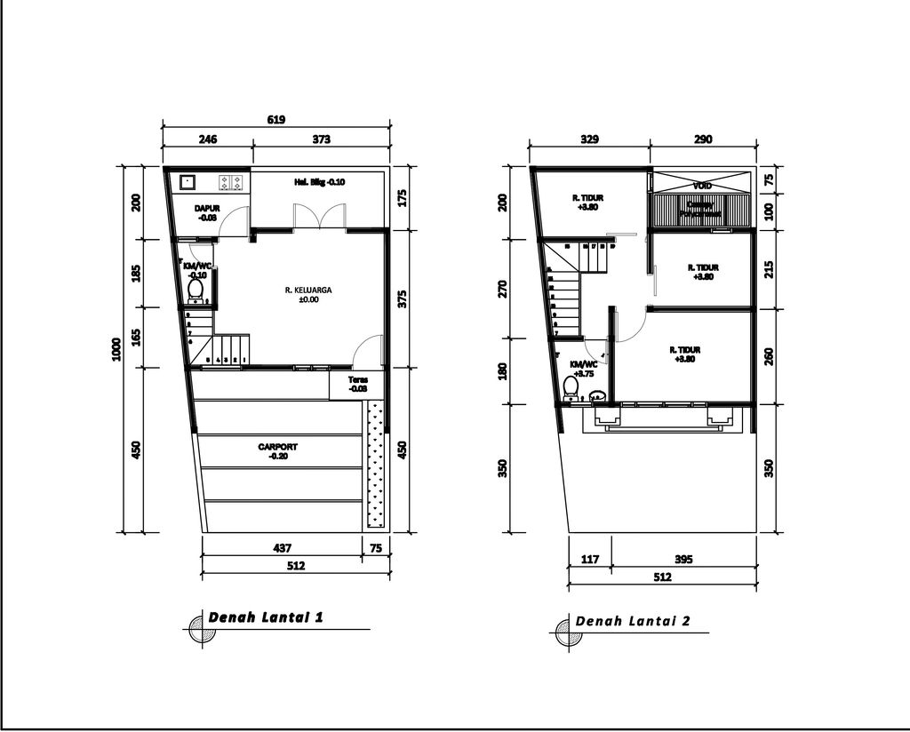 foto denah rumah tipe 55 New Compact HC Classic (3KT) (646) perumahan G-Land Arcadia Buahbatu