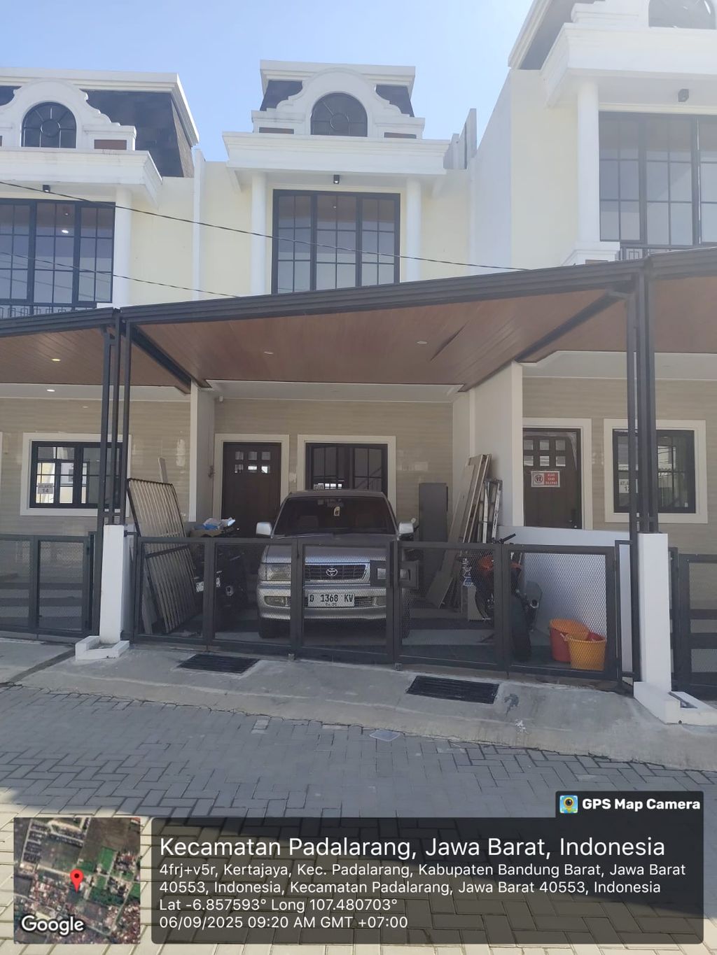 foto tampak rumah tipe 60 Compact Classic Athena (3KT) (2KM) (651) perumahan G-Land Padalarang Estate