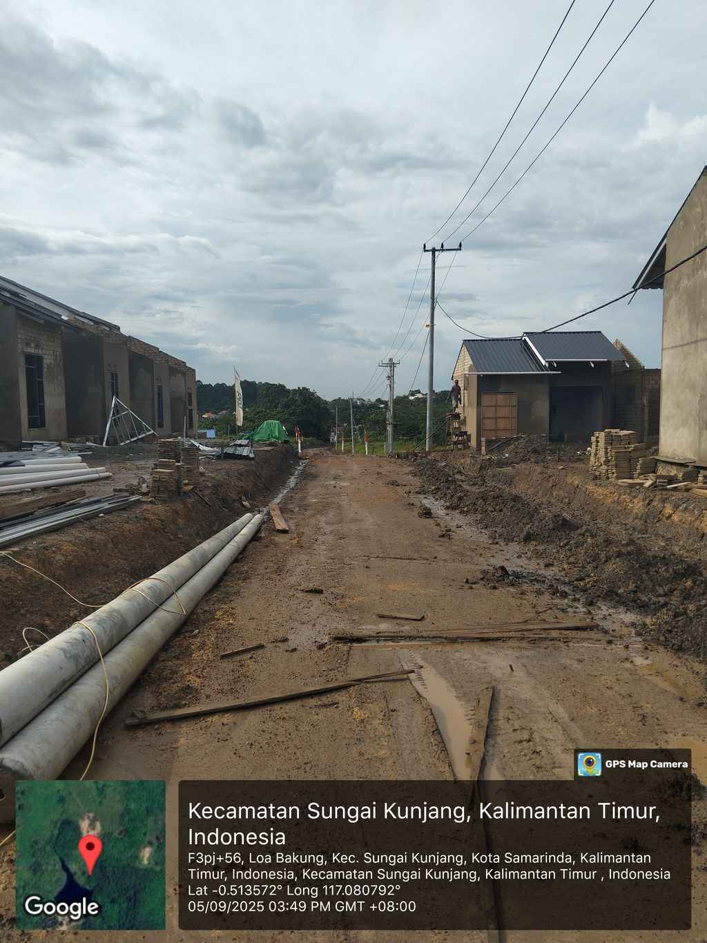 foto posisi tengah perumahan SYAHILA RESIDENCE 3 SAMARINDA