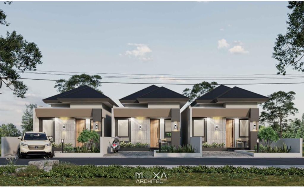 foto tampak rumah tipe 36 perumahan Griya Gampong Blang