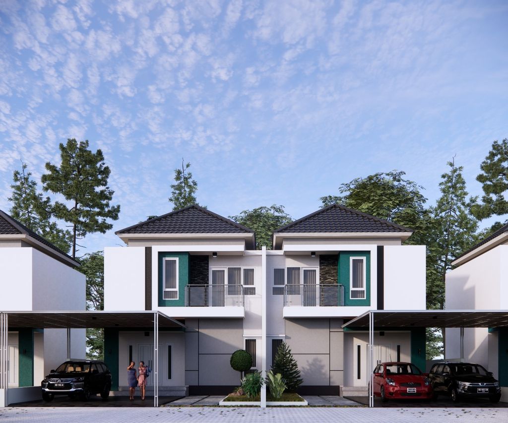 foto tampak rumah tipe 120 perumahan GRAND ARFA RESIDENCE