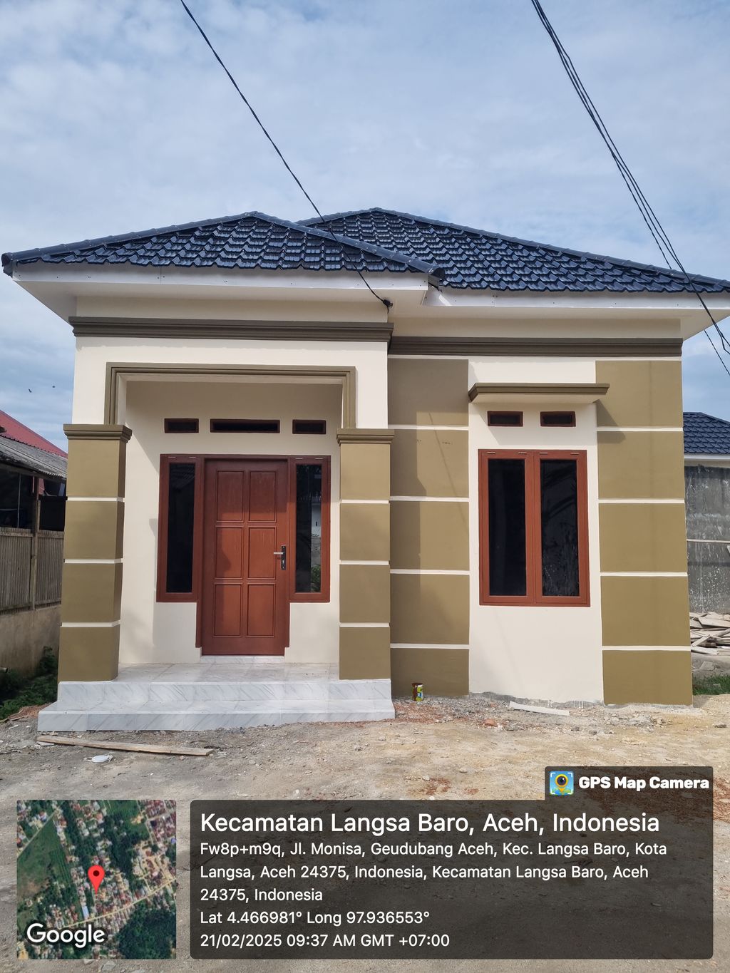 foto tampak rumah tipe 36 perumahan AZFAR REKAN