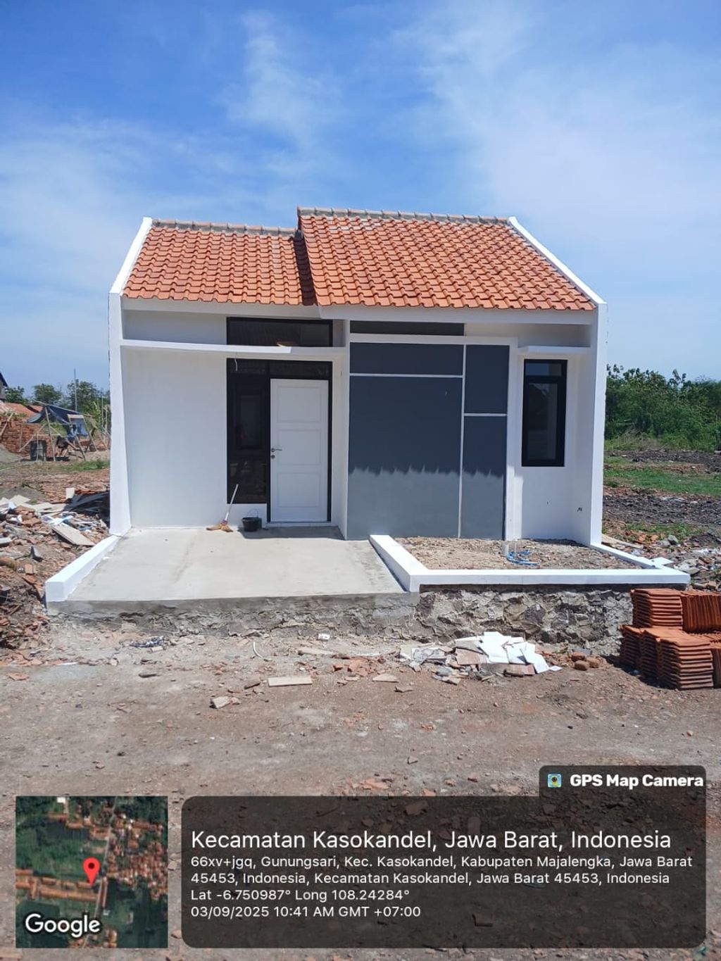 foto tampak rumah tipe 33/60 perumahan Permata Residence Majalengka