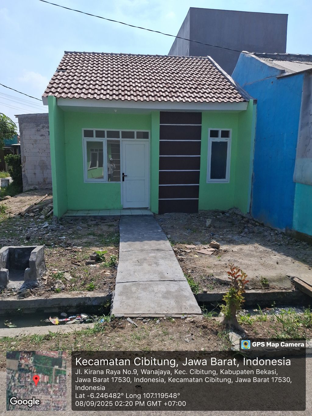 foto tampak rumah tipe 36/70 perumahan Kirana Cikarang