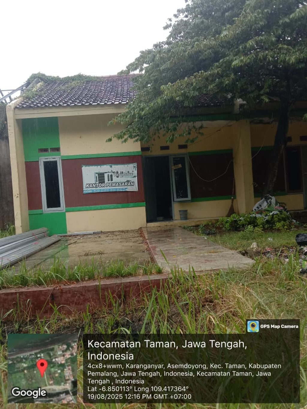 foto tampak rumah tipe 40 perumahan Muara Indah Residence